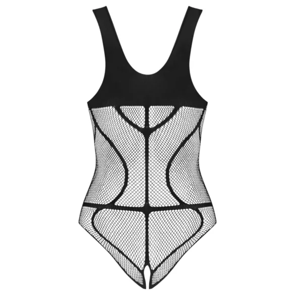Obsessive B336 - Sheer, Open Net Bodysuit (Black) - Sizes S-L