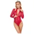 Cottelli - Red Snake Print Bodysuit