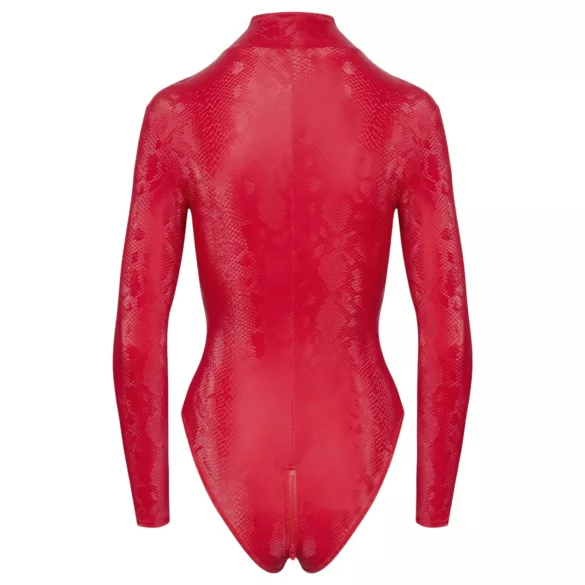 Cottelli - Red Snake Print Bodysuit - L