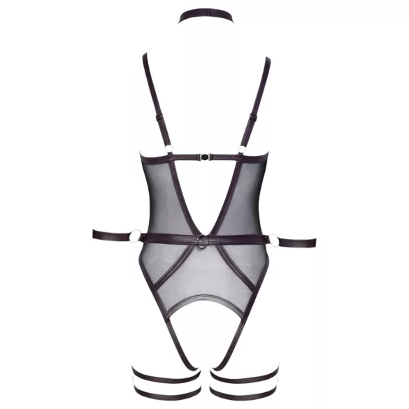 Cottelli Bondage - open body with arm cuffs (dark purple) - L