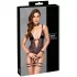Cottelli Bondage - open body with arm cuffs (dark purple) - L