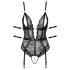 Cottelli Bondage - Open Lace Bodysuit (Black)