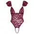 Cottelli - Lace Pearl Bodysuit (Red)