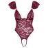Cottelli - Lace Pearl Bodysuit (Red) - L