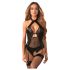 Obsessive Dominna - Sheer Shimmer Body (Black)