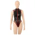 Cottelli - zip-up fishnet bodysuit (black) - M