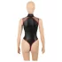 Cottelli - zip-up fishnet bodysuit (black) - M
