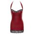 Cottelli - Shiny Mini Dress (Red)  - L