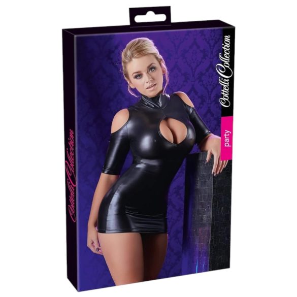 Cottelli - Black Cold Shoulder Party Dress - XL