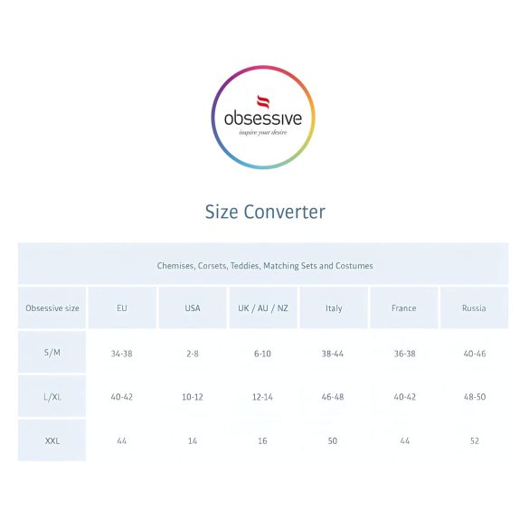 Obsessive Lovica - Lace Nightgown & Thong Set (Red) - 2XL