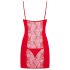 Obsessive Heartina - Red Nightdress & Thong Set - L/XL