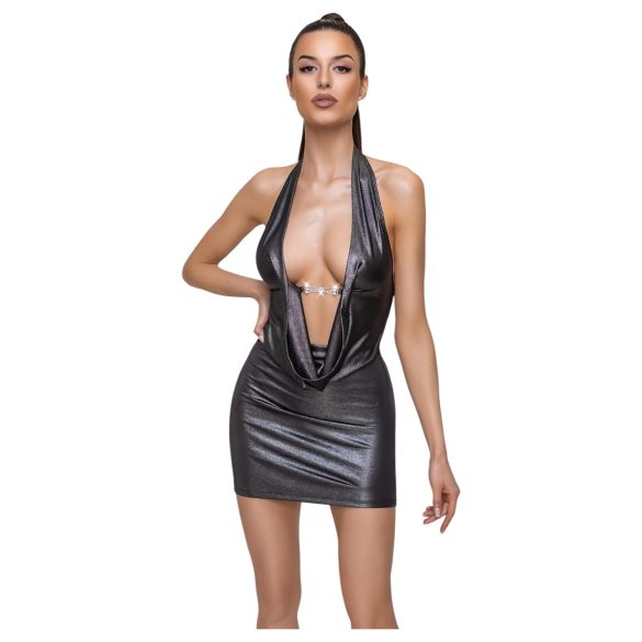 Cottelli Party - Halter Neck Dress (Silver)