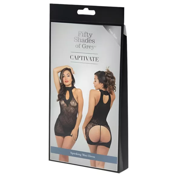 Fifty Shades of Grey Captivate - Lace Dress (Black)