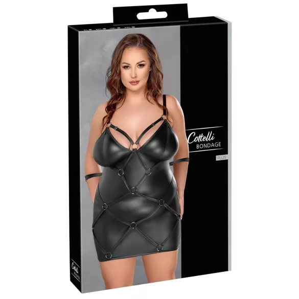 Cottelli Plus Size - Dress with Cuffs (Black)
