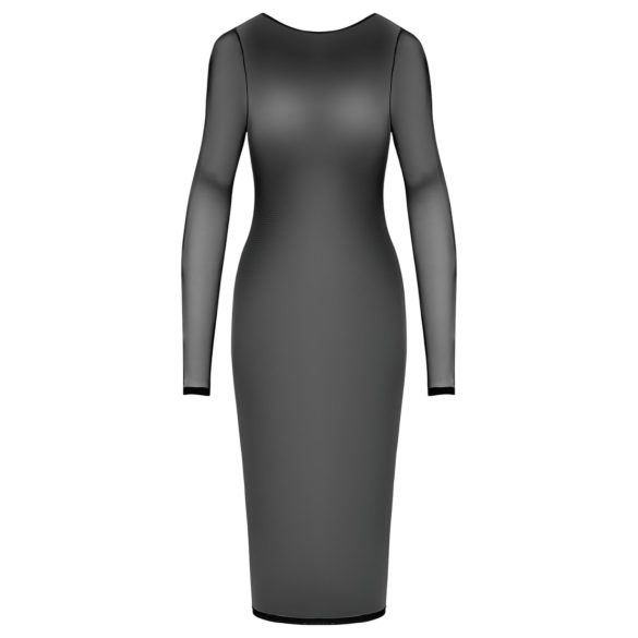 Cottelli Party - Sheer Zipper Dress (Black)