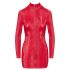 Cottelli - Snakeskin Pattern Mini Dress (Red) - M