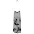 Noir - Sheer Floral Maxi Dress (Black) - L