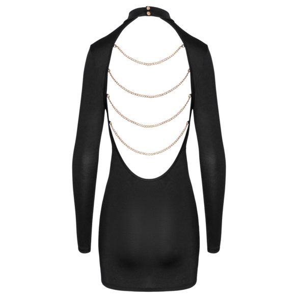 Cottelli - Open-Back Chain Mini Dress (Black)