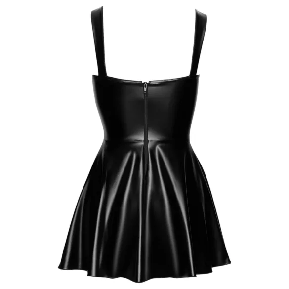 Noir - Front Lace-Up Mini Dress (Black)