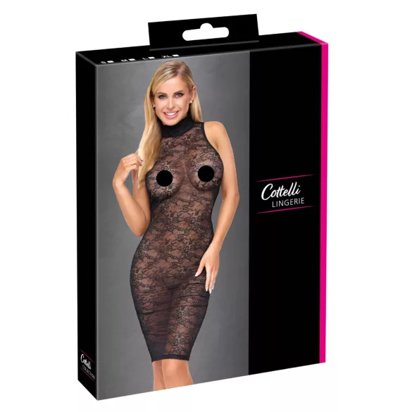 Cottelli - knee-length lace dress (black)