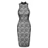 Cottelli - knee-length lace dress (black) - L