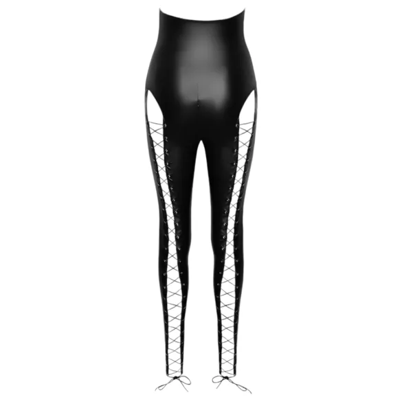 Cottelli Party - Halter Lace-Up Jumpsuit (Black) - M