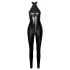 Noir - Shiny Zipper Jumpsuit (Black)