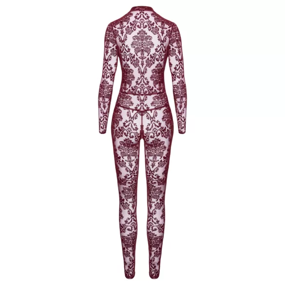 Noir Kink Royal - Sheer Catsuit (Red)