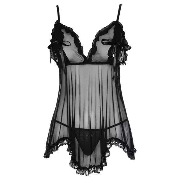 Cottelli - Light, Ruffled Babydoll (Black)