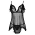 Cottelli - Light, Ruffled Babydoll (Black)