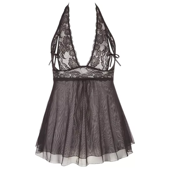 Cottelli Plus Size - Lace Flowing Babydoll (Black) - 4XL