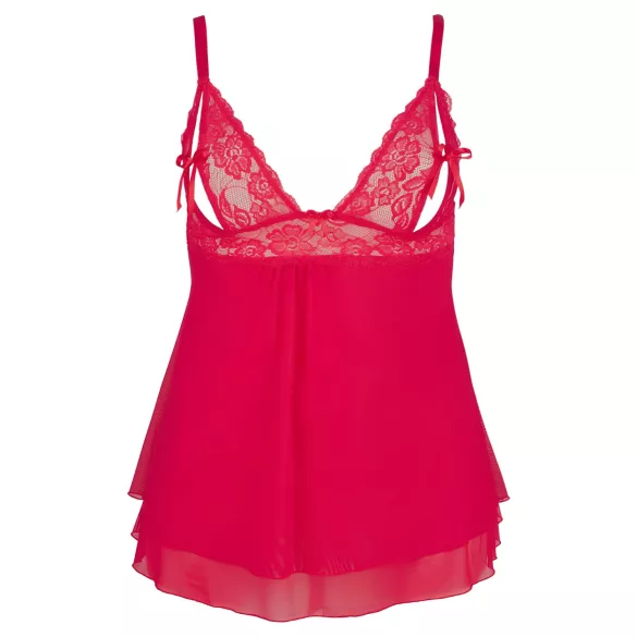 Cottelli Plus Size - Lacy, Flowy Babydoll (Red) - 2XL