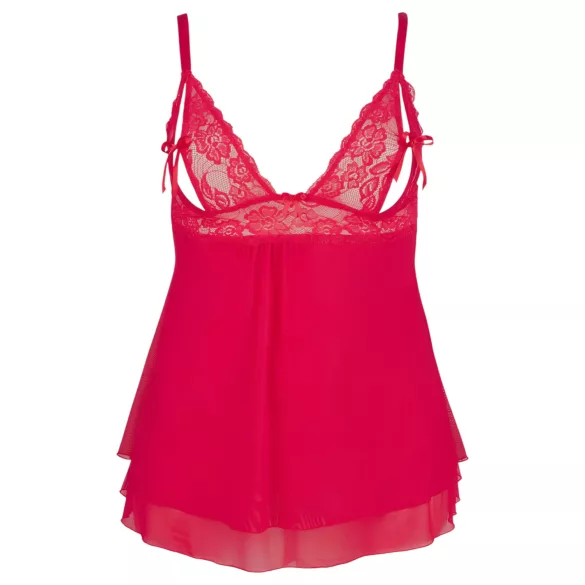 Cottelli Plus Size - Lacy, Flowy Babydoll (Red) - 2XL