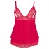 Cottelli Plus Size - Lacy, Flowy Babydoll (Red) - 3XL