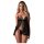 Obsessive Blomentis - Lace Babydoll Set (Black) - M/L