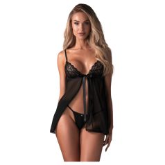 Obsessive Blomentis - Lace Babydoll Set (Black)