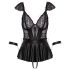 Cottelli Bondage - Lace Mini Dress with Handcuffs (Black)