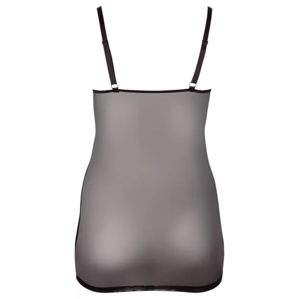 Cottelli Plus Size - Sheer Lace Nightgown (Black)