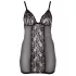 Cottelli Plus Size - Sheer Lace Nightgown (Black) - 2XL