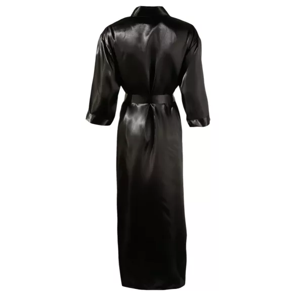 Cottelli - Satin Robe (Black) - L/XL