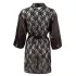 Cottelli - Satin-Lace Short Robe (Black)