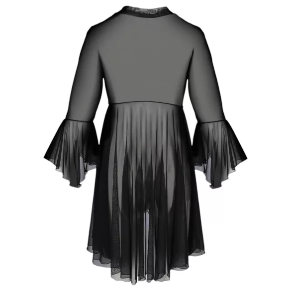 Passion Eco Primula - Black Lace Robe and Thong Set