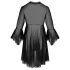 Passion Eco Primula - Black Lace Robe and Thong Set