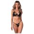 Obsessive Keira Lise - Shimmering Bra Set (Black)
