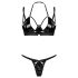 Obsessive Keira Lise - Shimmering Bra Set (Black) - L/XL