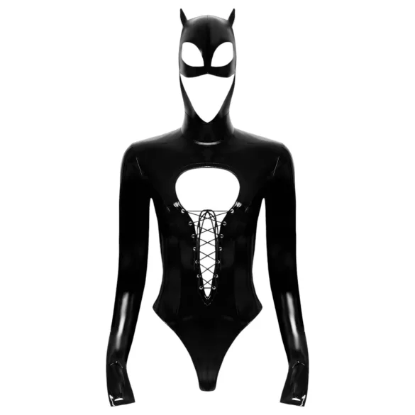 Black Velvet - Long-Sleeve Batwoman Body (Black) - M