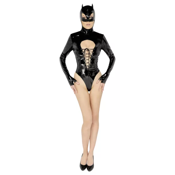 Black Velvet - Long-Sleeve Batwoman Body (Black) - L