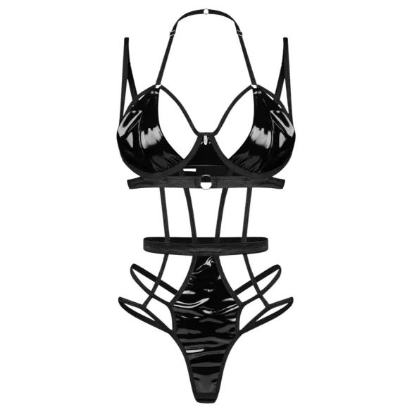 Obsessive Keira - Strappy Bodysuit (Black) - L/XL
