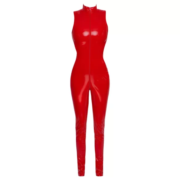 Black Level - Sleeveless Zip Jumpsuit (Red) - L