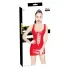 Black Level - Lace-up Vinyl Mini Dress (Red) - M